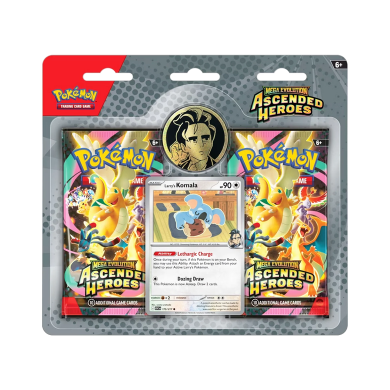 Pokémon: Ascended Heroes - 2 Pack Blister - Larry (Inglés)