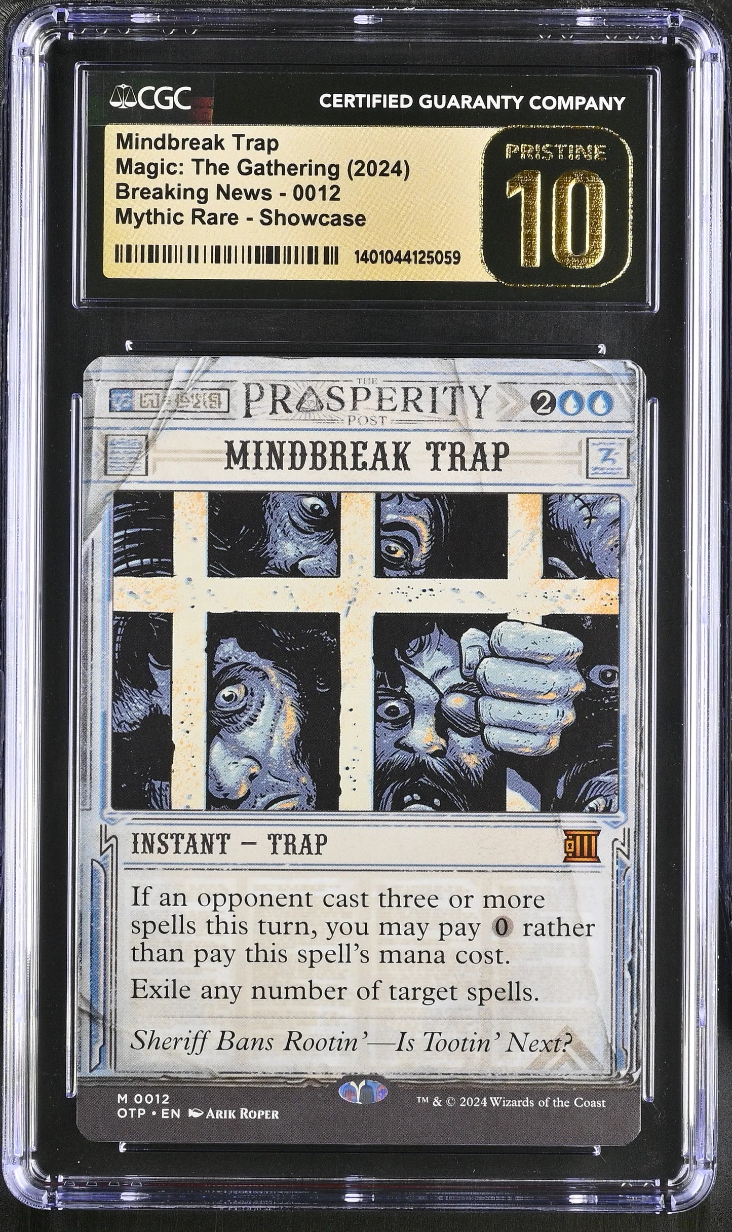 Magic The Gathering: 2024 Breaking News Mindbreak Trap #12 CGC Pristine 10