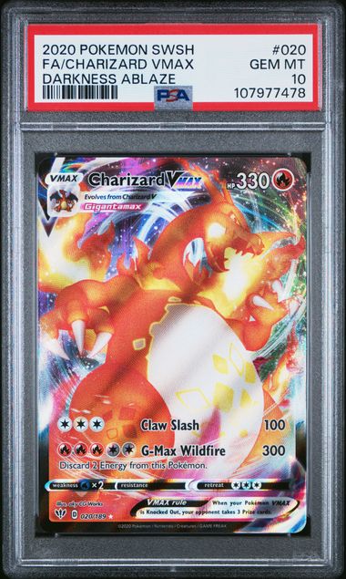 Pokémon: 2020 Charizard VMAX #20 PSA 10