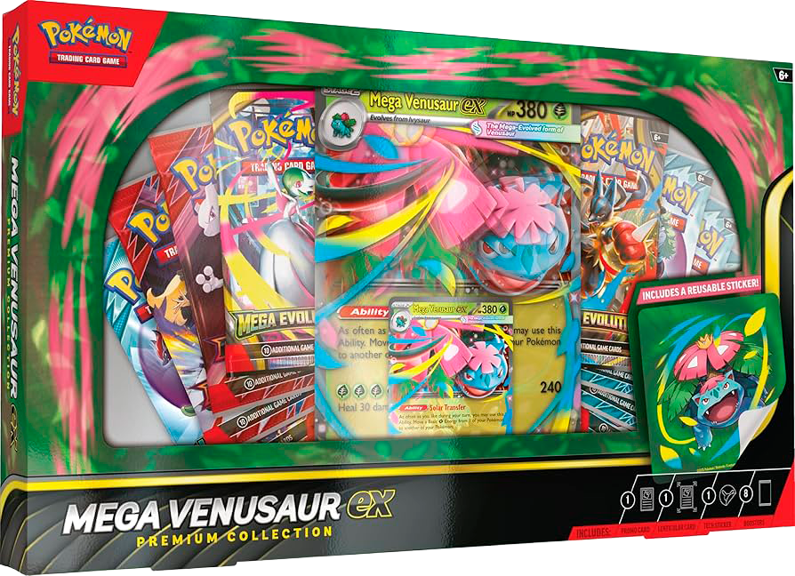 Pokémon: Mega Venusaur ex Premium Collection (Inglés)